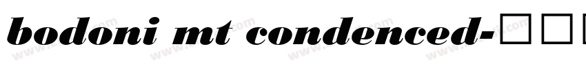 bodoni mt condenced字体转换